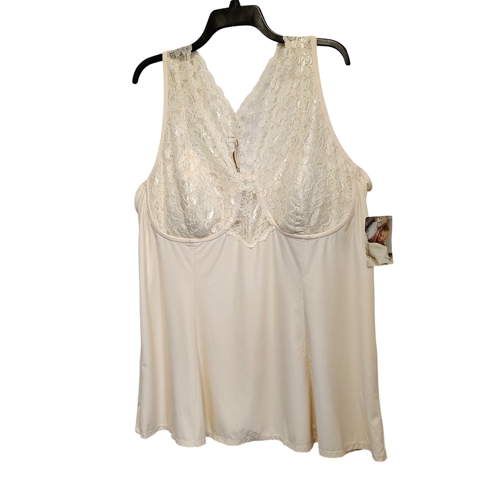 NWT Soft Surrounding 3X In The Clouds Lace Chemise Ivory Plus Bridal Feminine - Picture 4 of 8